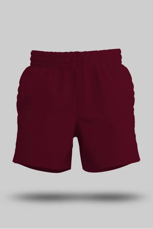 Bordo Unisex Sweatshirt Şort Regular Fit