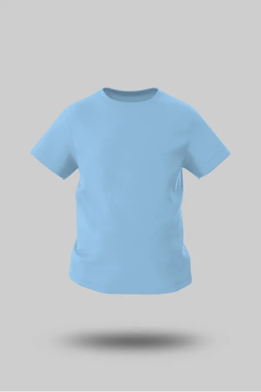 ÇOCUK BUZ MAVİ KISA KOL TİŞÖRT