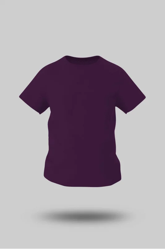 ÇOCUK KOYU MOR KISA KOL TİŞÖRT
