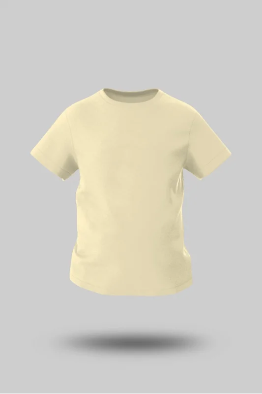 ÇOCUK KREM KISA KOL TİŞÖRT