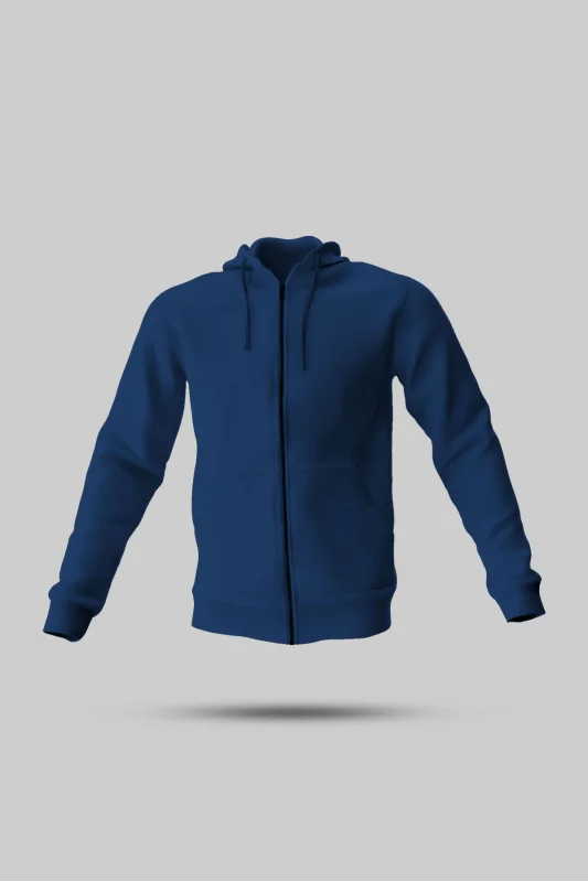 ÇOCUK LACİVERT FERMUARLI KAPÜŞONLU SWEATSHİRT