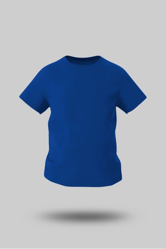 ÇOCUK SAKS MAVİSİ KISA KOL TİŞÖRT