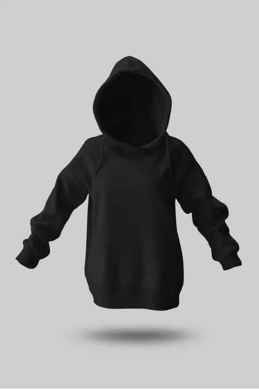 ÇOCUK SİYAH KAPÜŞONLU SWEATSHİRT