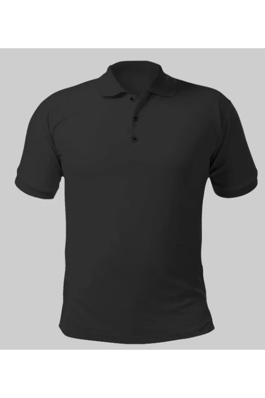 Drytouch KUMAŞ SİYAH POLO YAKA TİŞÖRT