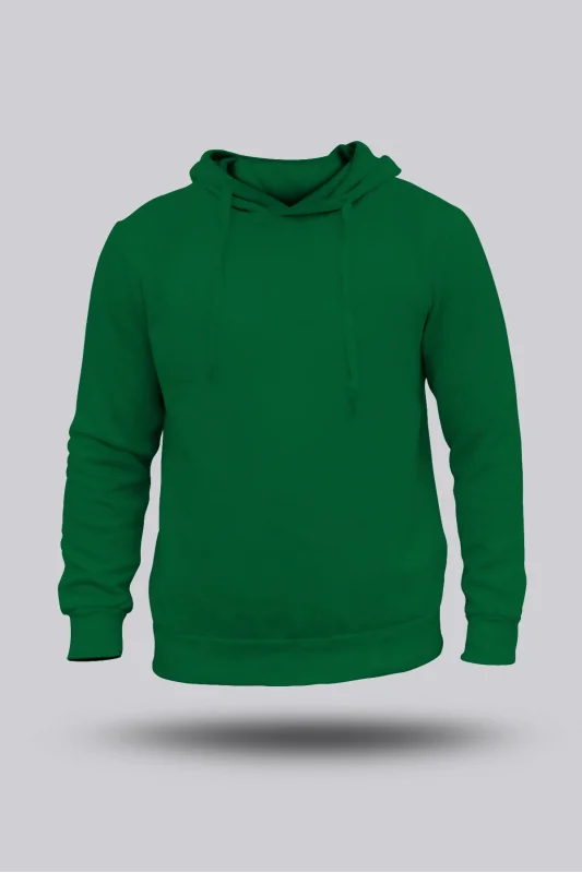 ERKEK ÇİMEN YEŞİLİ KAPÜŞONLU HOODİE