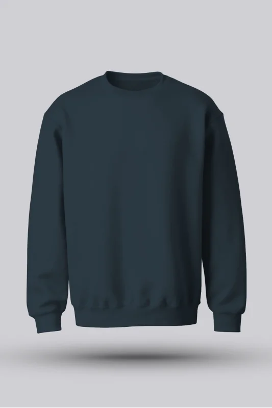 ERKEK FÜME KAPÜŞONSUZ SWEATSHİRT