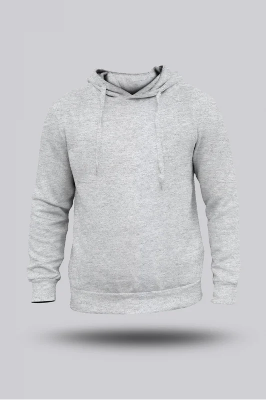 ERKEK GRİ KAPÜŞONLU HOODİE