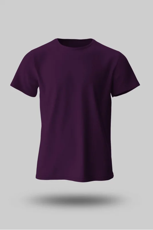 ERKEK KOYU MOR TİŞÖRT