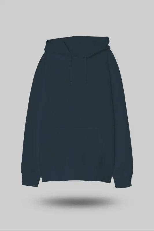 Füme Oversize Unisex Kapüşonlu Sweatshirt