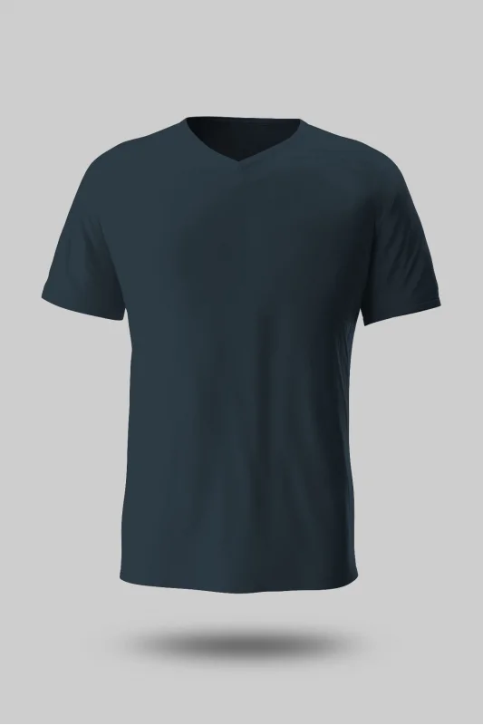 FÜME V YAKA TİŞÖRT