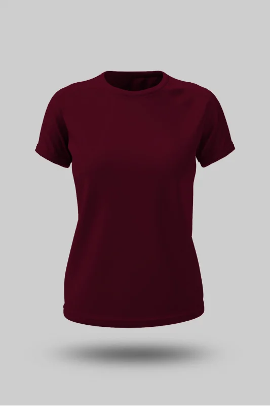 KADIN BORDO TİŞÖRT