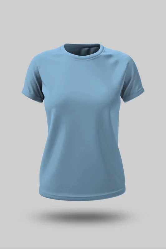 KADIN BUZ MAVİ TİŞÖRT