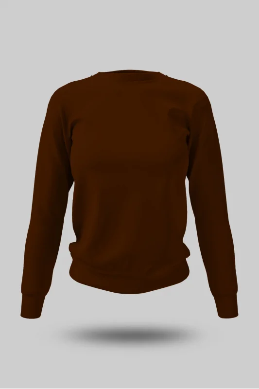 Kahverengi Kadın Sweatshirt