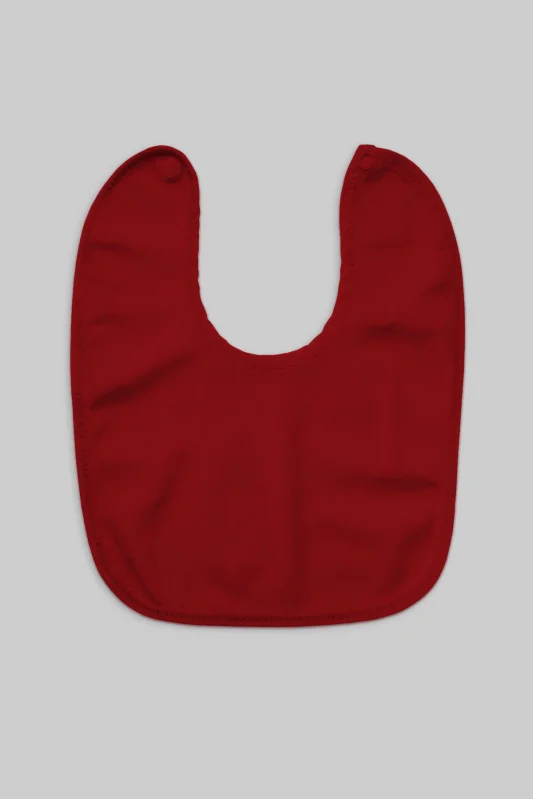 Kırmızı Bebek Mama Önlüğü