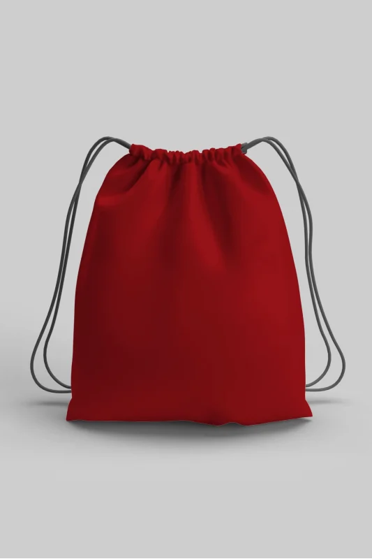 Kırmızı Büzgülü Spor Çanta