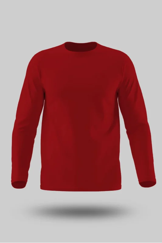 KIRMIZI UZUN KOL YAZLIK TİŞÖRT