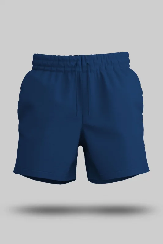 Lacivert Unisex Sweatshirt Şort Regular Fit