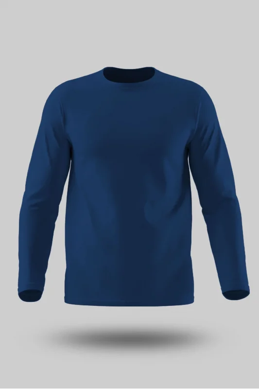 LACİVERT UZUN KOL YAZLIK TİŞÖRT