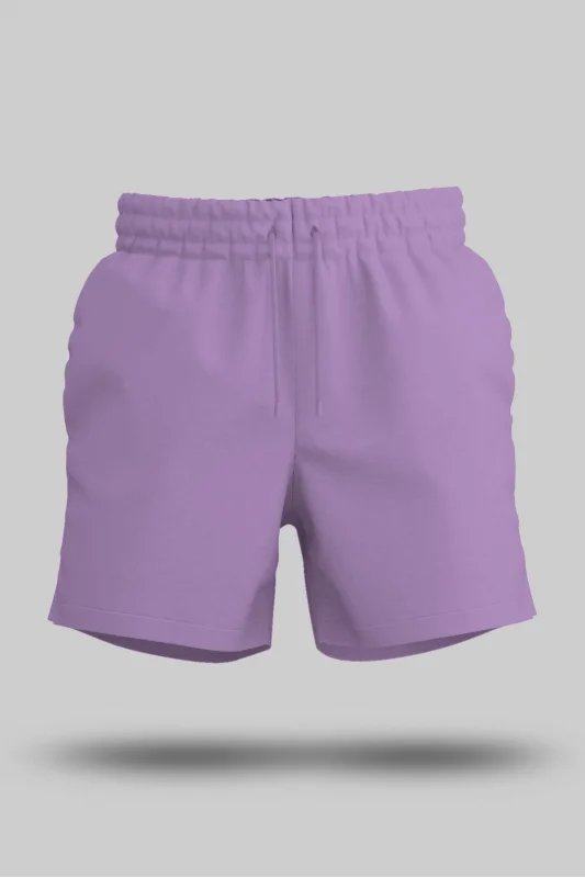 Lila Unisex Sweatshirt Şort Regular Fit