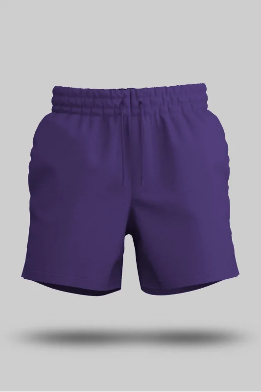 Mor Unisex Sweatshirt Şort Regular Fit