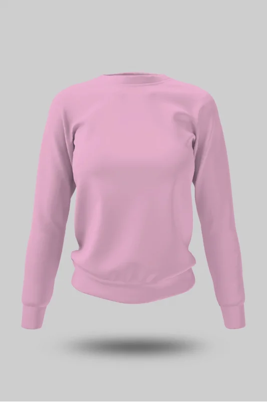 Pembe Kadın Sweatshirt
