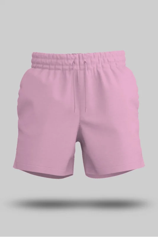 Pembe Unisex Sweatshirt Şort Regular Fit