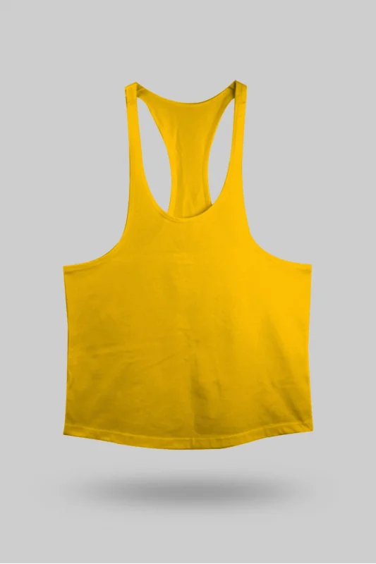 Sarı Erkek Tank Top Atlet