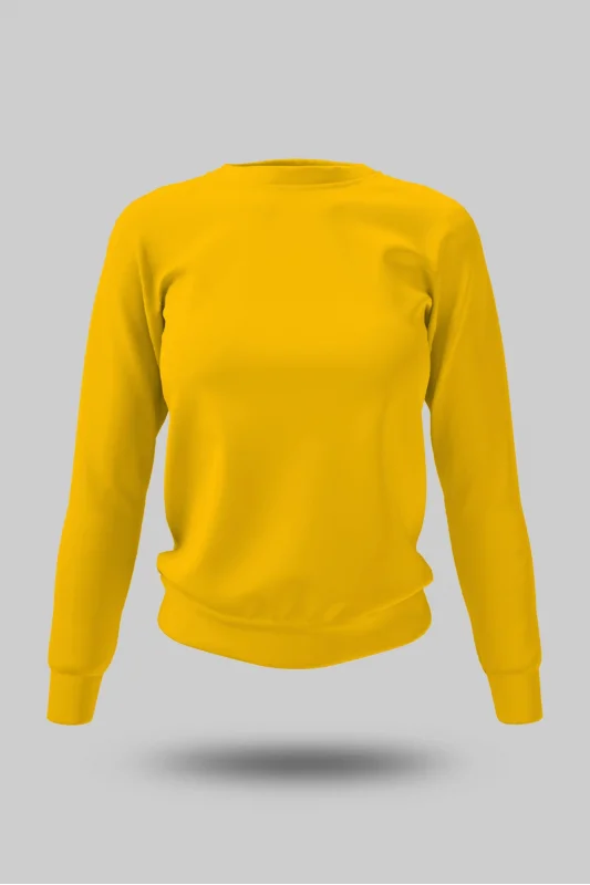 Sarı Kadın Sweatshirt