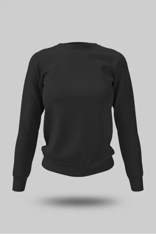 Siyah Kadın Sweatshirt