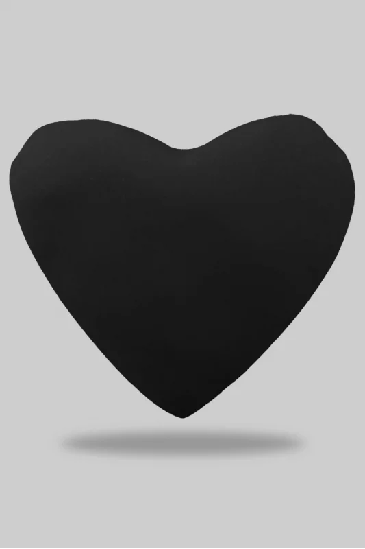 Siyah Kalp Yastık