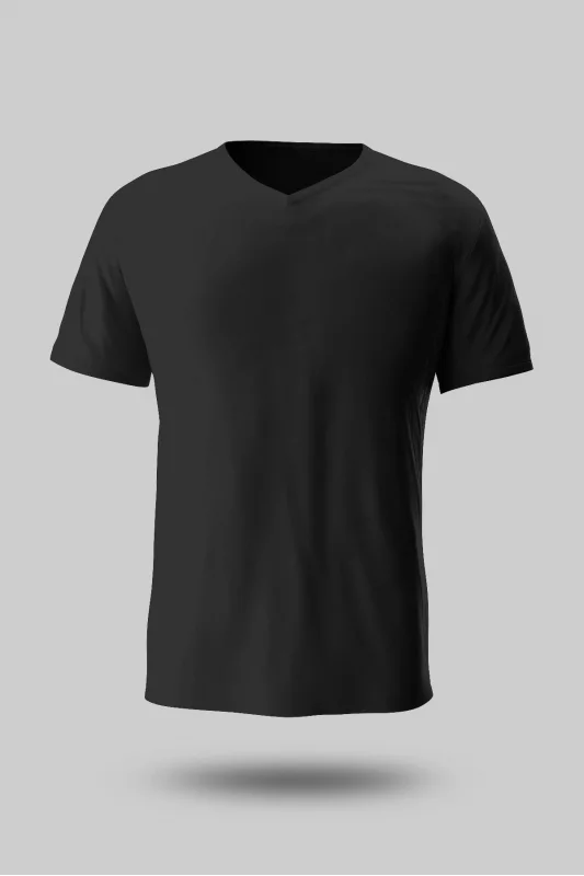 SİYAH V YAKA TİŞÖRT
