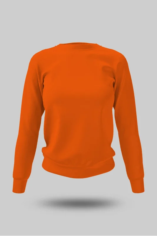 Turuncu Kadın Sweatshirt