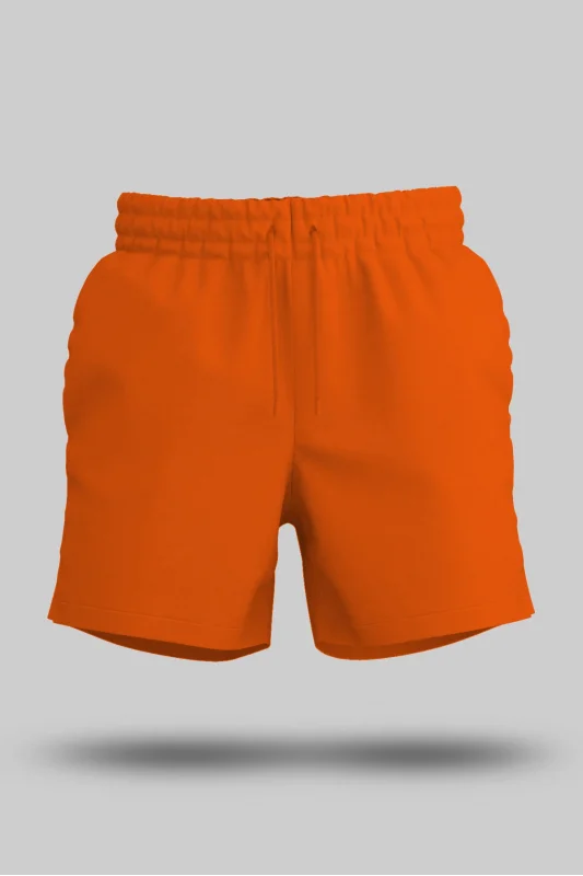 Turuncu Unisex Sweatshirt Şort Regular Fit