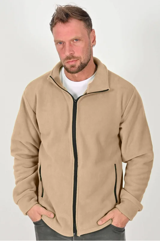 Unisex Kışlık Polar Mont BEJ