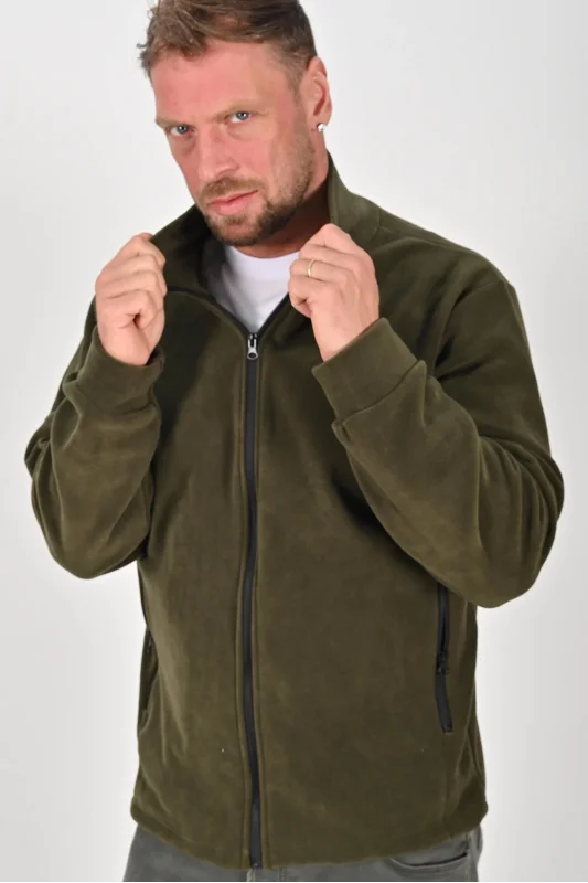 Unisex Kışlık Polar Mont HAKİ YEŞİLİ