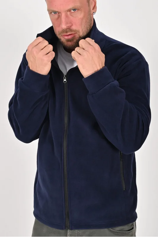 Unisex Kışlık Polar Mont LACİVERT