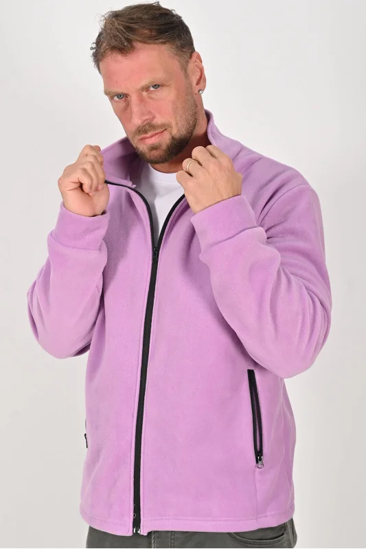 Unisex Kışlık Polar Mont LİLA