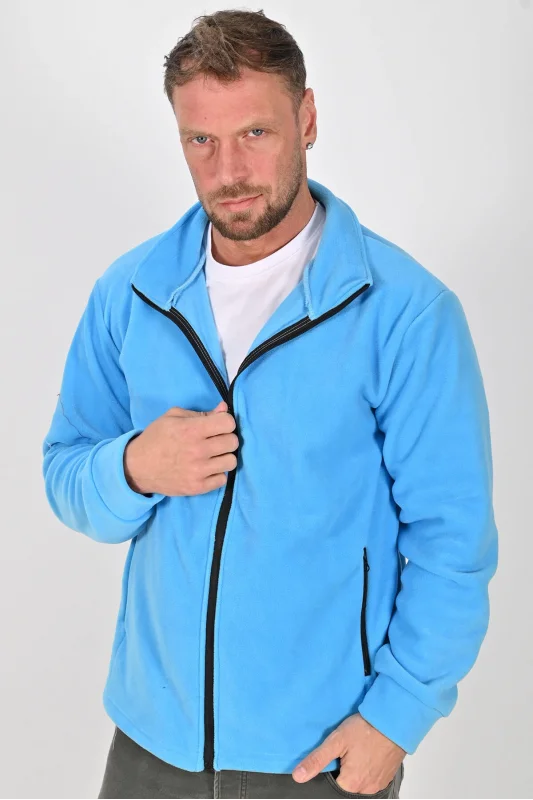 Unisex Kışlık Polar Mont TURKUAZ