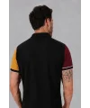 Proline Model Polo Yaka Tişört Bordo Siyah Sarı