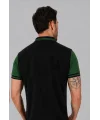 Velocity Model Fermuarlı Polo Yaka Tişört YeşilSiyah