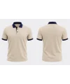 BejPolo Yaka T-Shirt Kol Ucu ve yaka  Lacivert