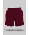 Bordo Unisex Sweatshirt Şort Regular Fit