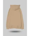 Camel Oversize Unisex Kapüşonlu Sweatshirt