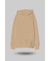 Camel Oversize Unisex Kapüşonlu Sweatshirt