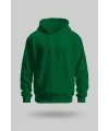 Çimen Yeşili 2 İplik İnce Kumaş Unisex Kapşonlu Sweatshirt