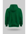 Çimen Yeşili 2 İplik İnce Kumaş Unisex Kapşonlu Sweatshirt