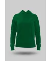 Çimen Yeşili Kadın Kapüşonlu Hoodie Sweatshirt