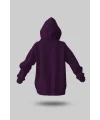 ÇOCUK KOYU MOR KAPÜŞONLU SWEATSHİRT