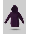 ÇOCUK KOYU MOR KAPÜŞONLU SWEATSHİRT