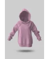 PEMBE KAPÜŞONLU SWEATSHİRT